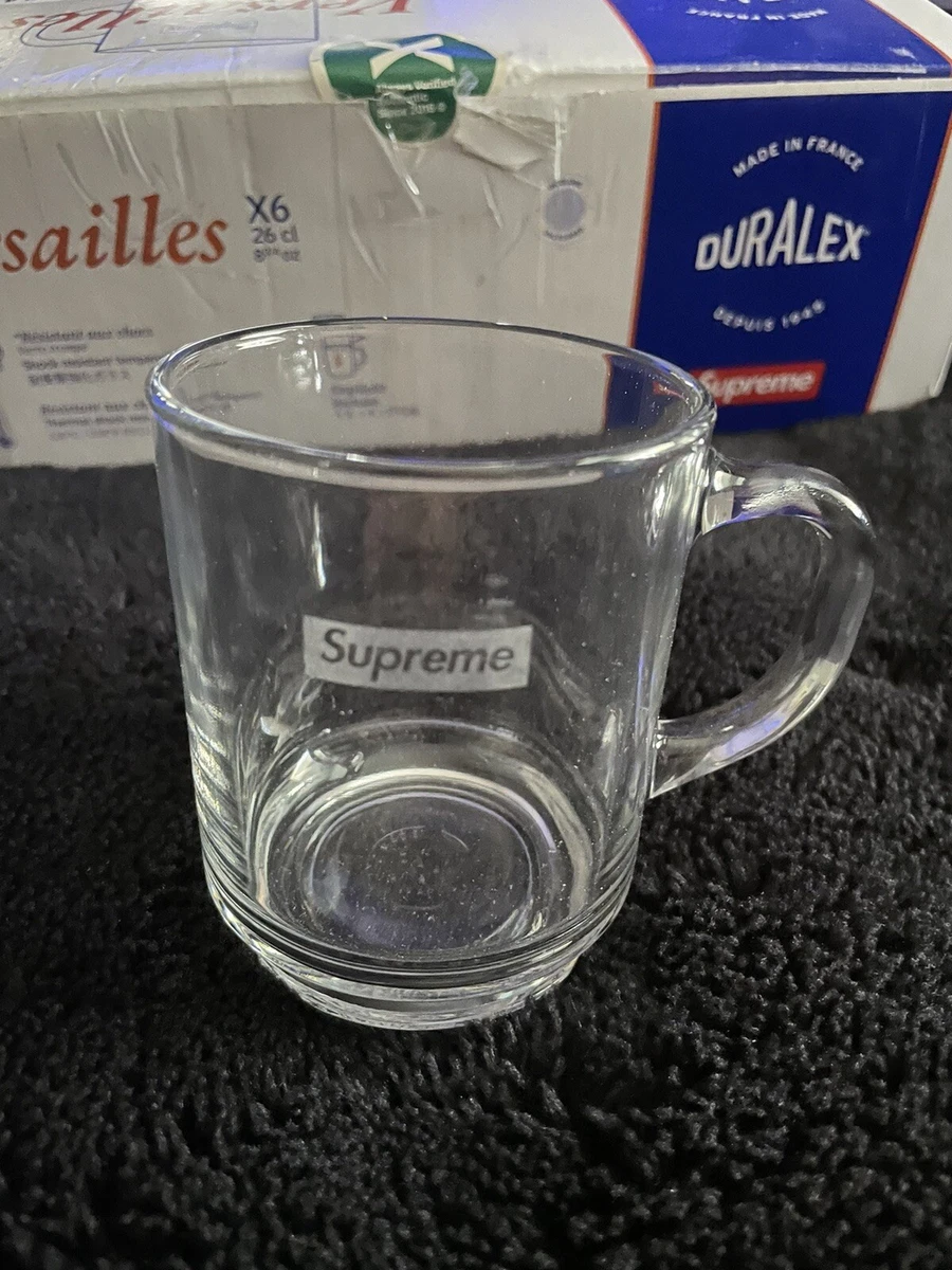 One Unit Supreme Duralex Versailles Glass Mug Clear | eBay