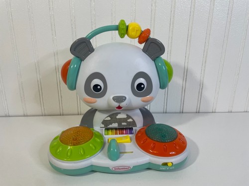Infantino Spin & Slide DJ musikalischer Panda entwicklungsfähiges elektronisches Spielzeug Kleinkinder - Bild 2 von 8