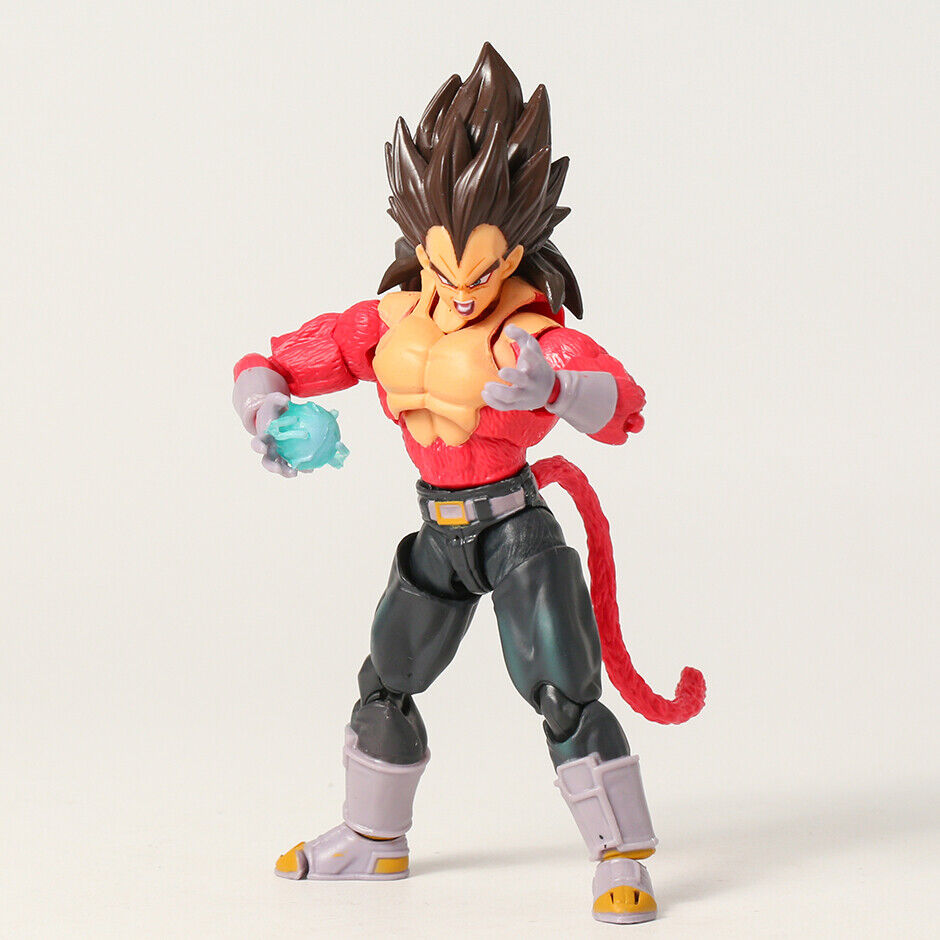 Kit 6 Bonecos Miniatura Dragon Ball Gt Goku Vegeta Saiyajin