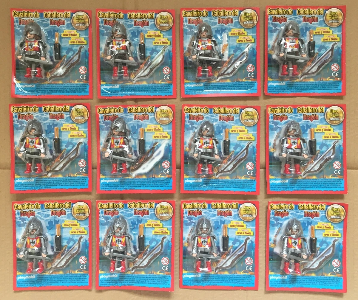 PLAYMOBIL LOTE OF 12 DRAGON KNIGHT CABALLERO DEL DRAGON FIGURES 2017 MOC