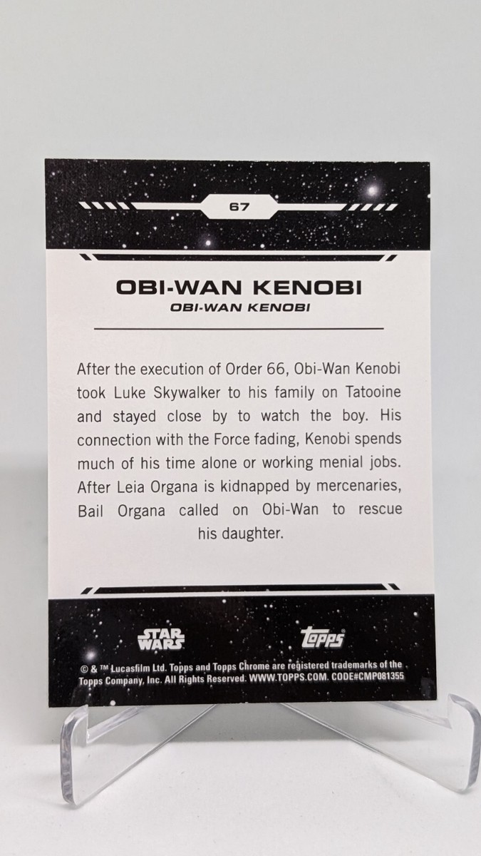 2024 Topps Chrome Star Wars Obi-Wan Kenobi Green #/99 #67 | eBay