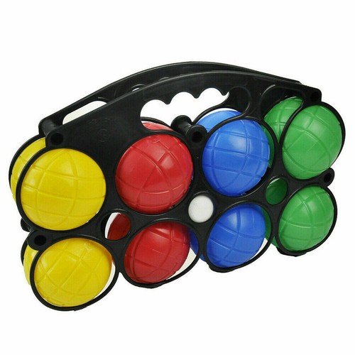 8 Colorful Plastic Boules Water Filled French Bouls Garden Game Set For All Age - Picture 6 of 11