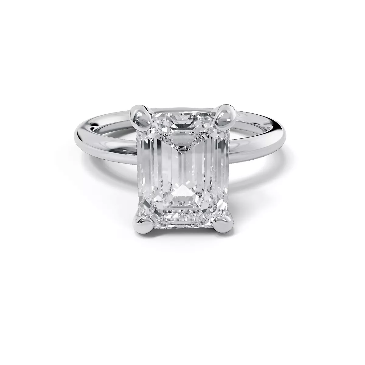 Clean white gold and shop diamond ring