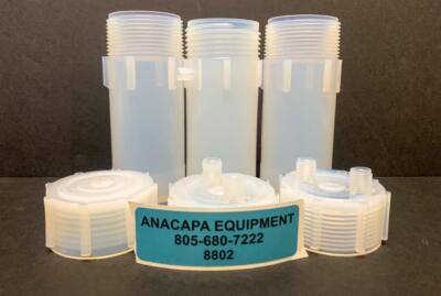 Savillex 120 mL Column Component Vessel, Flat Interior & Closures Lot of 6(8802)
