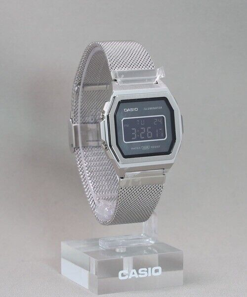 CASIO STANDARD PREMIUM Series A1000M-1BJF Unisex Silver Back CASIO STANDARD PREMIUM Series A1000M-1BJF Unisex Silver Back