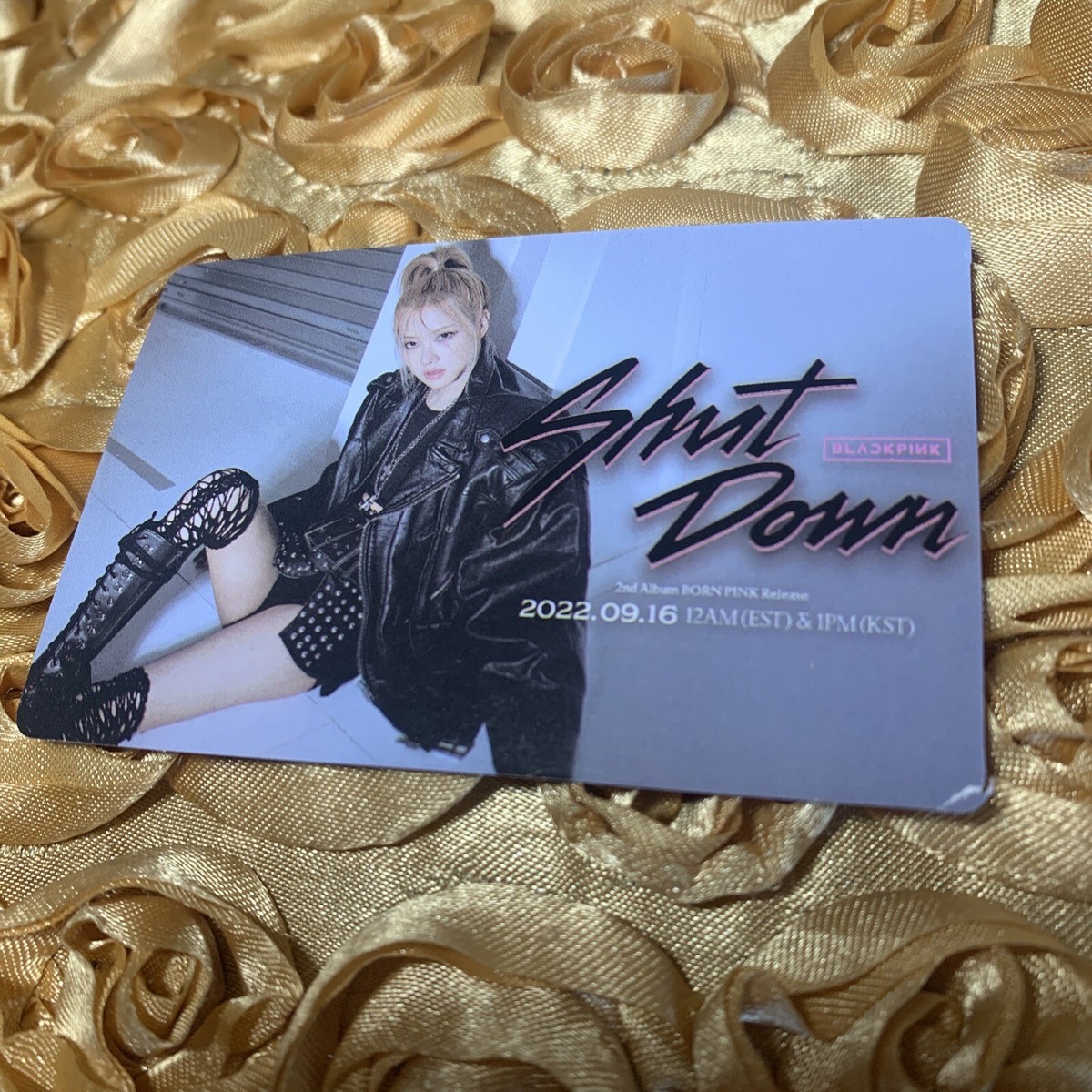 Rose Blackpink Born Pink BLACK Edition Photocard, Fan Art