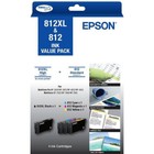 <!--F#f_0-->Genuine Epson 812XL & 812 Ink Cartridges Black/Colour Value 4 Pack NEW<!--F/-->
