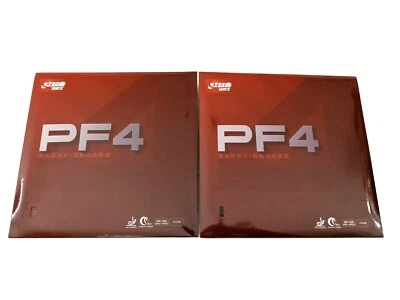 2 Pieces DHS PF4 Table Tennis Racket Rubber Sponge Pips In Sticky Rubber