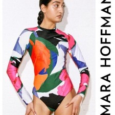 New NWT Rare MARA HOFFMAN Full Circle Extended Reese Rashguard Swimsuit S 330