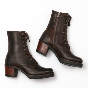 frye women's sabrina moto lace up combat boot