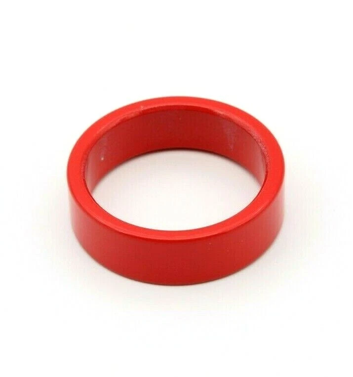 (1 cantidad) Espaciador de auriculares de aluminio Sunlite 10 mm X 1/8" (PC rojo) Foto 2 de 3