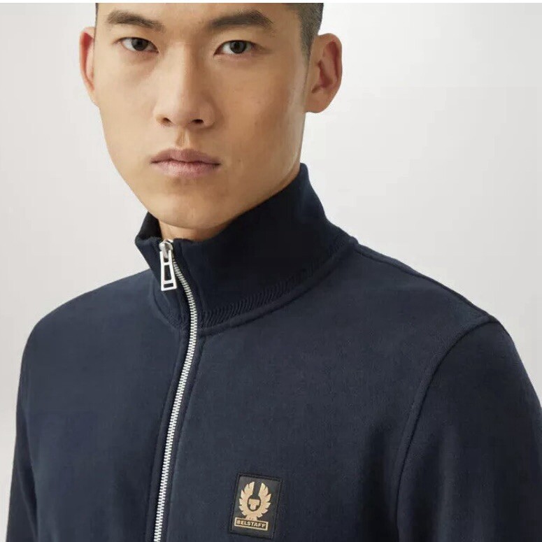 Belstaff Full Zip Sweatshirt Dark Ink Size M | eBay