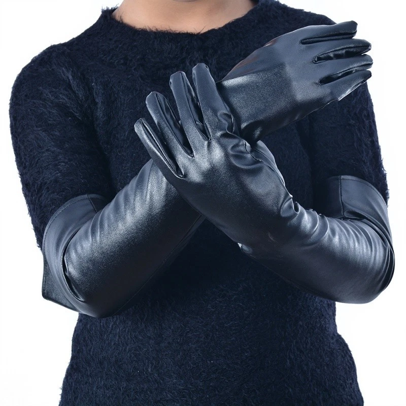 Leather elbow gloves deals