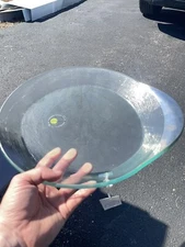 Annieglass Mod 12.5" Large Round Plate Platinum New No Box