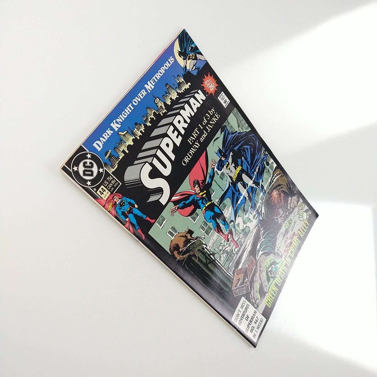 Superman #44 Dark Knight over Metropolis (1990 DC Comics) | eBay