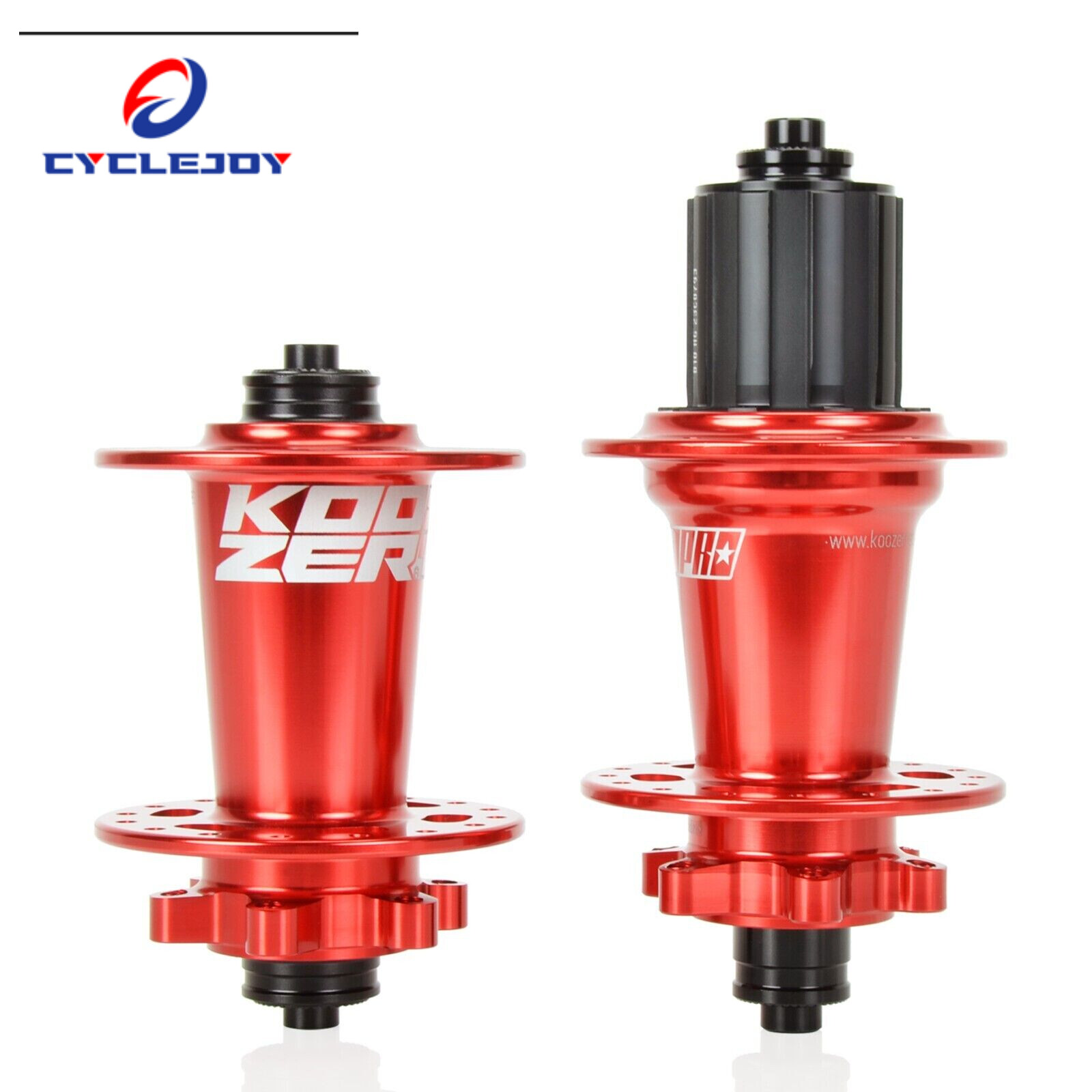 32H 6-Bolts Disc Brake HG Red for 8-11S MTB KOOZER 23 XM490 Pro MTB Hub Set