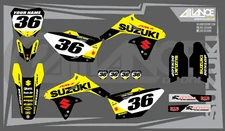2008 2009 2010 2011 2012 2013 2014 2015 2016 2017 RMZ 450 DECALS SUZUKI RMZ450
