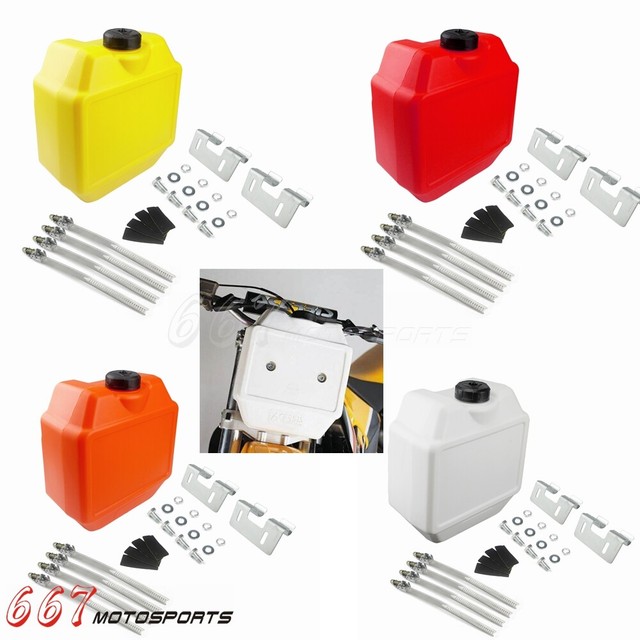 Motorcycle Front Auxiliary Fuel Tank Motocross Dirt Bike 1.3 Gallon Oil