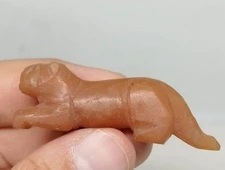 Ancient Roman Agate Carved Stone Lion Animal Figure