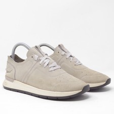 UGG Women's Adaleen Beige Leather Perforated Fashion Sneakers Shoes Size 7.5