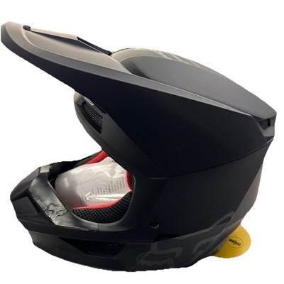 New Fox Youth Racing Youth V1 Matte Black Dirt Bike Helmet YM Size 19 1/4-19 3/4
