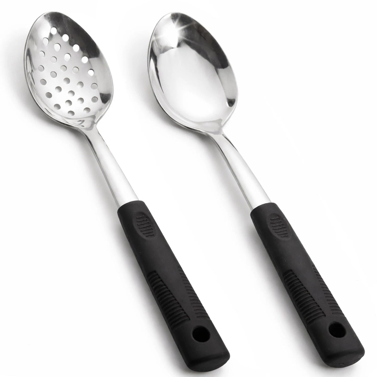 Stainless Steel Serving spoons set with Slotted Spoon.Serving Spoon and Perfo...
