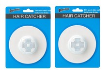 Rubber Hair Catcher for Shower  Bathtub Drains Flexible Drain Cover 2 Pack