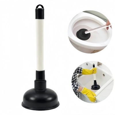 4'' Toilet Plunger Sink Drain Unblocker Heavy Duty Rubber for Bathroom Kitchen