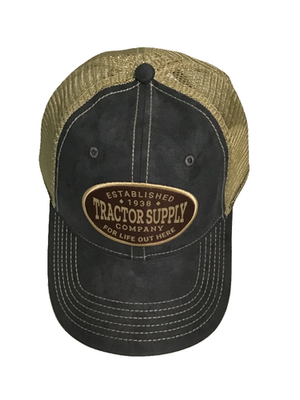 #ad H3 Headwear Tractor Supply Men#x27;s Trucker Cap One Size Navy Adj. Strap Mesh NEW $15.29