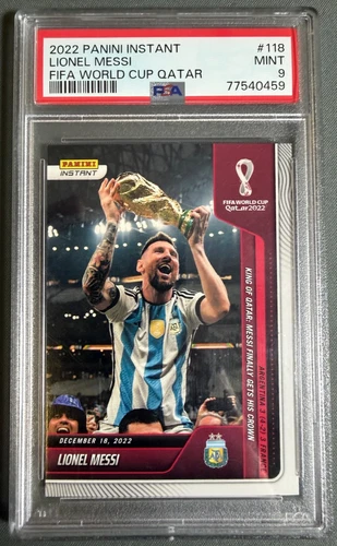 2022 Panini Instant #151 LIONEL MESSI FIFA World Cup Qatar * Argentina * PSA 9