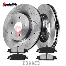 For Chevy Malibu Alero Cutlass Grand Am Front Disc Brake Rotors Ceramic Pads