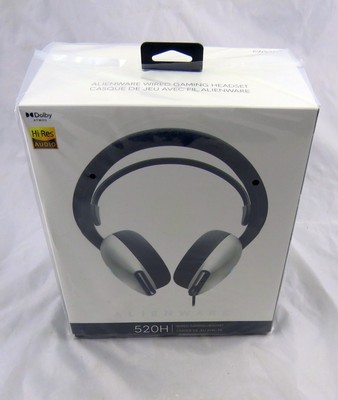 Alienware AW520H Wired Gaming Headset 3.5mm USB New White Factory Sealed