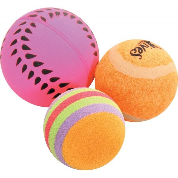 Zolux Katzenspielzeug 3 Verschiedene BäLle 4 Cm-image