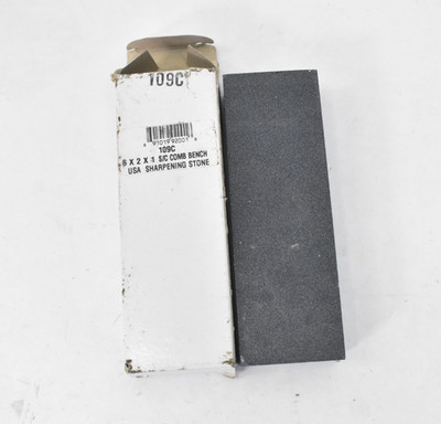 Silicon Carbide Sharpening Stone Rectangular Coarse Fine Grade U109C 6'' L