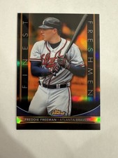 FREDDIE FREEMAN 2011 Finest FRESHMEN ORANGE Insert Card FFR1 RC/Rookie Refractor. rookie card picture