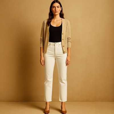 Levi s Wedgie Straight Fit Women s High Rise Jeans White Denim Sz 29x28 NWT Core