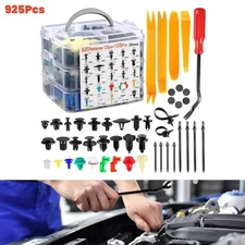 925PCS Car Body Push Pin Rivet Trim Panel Fastener Clip Moulding Assortment Box