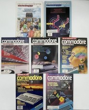 7 Commodore Microcomputer Magazines Two 1983, Three 1984, Two 1985