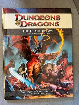 The Plane Below - Dungeons & Dragons Roleplaying 1st Printing 2009 D&D HC RPG