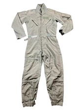 Vintage Military Flyers Coveralls Nomex Flight Suit Sage Green USA 38R