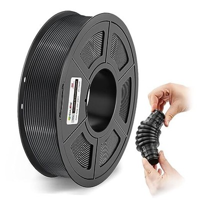 TPU 3D Printer Black Filament，95A 1.75mm TPU 0.5KG，Dimensional 500G Tpu Black