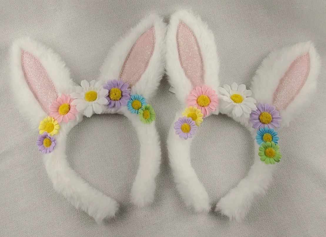 Set De 6 Diademas De Orejas De Conejo De Pascua – Suaves Y Ajustables Para Niños Y Adultos, Accesorios Para Fiestas Y Decoración