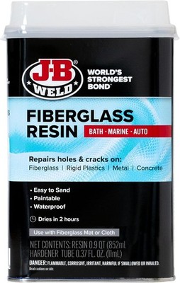 JB Weld 40122, Fiberglass Resin, 1 Quart