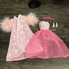 Vintage Barbie 1694 Pink Moonbeams COMPLETE Set - Hot Pink Variation