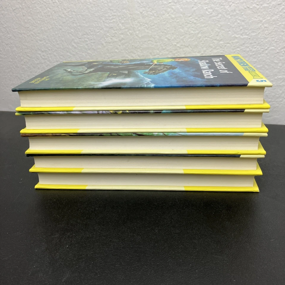 Nancy Drew Mystery Stories Books #1-5 Carolyn Keene Hardcover Lot Yellow Spine - Image 3 of 4