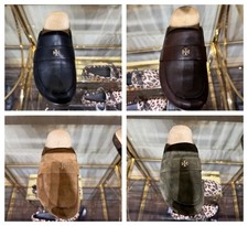 Tory Burch Everly Cork Suede Leather Mule Slide Shoes