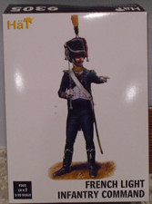 HAT 9305 1/32 SCALE FRENCH LIGHT INFANTRY, COMMAND NEW IN DAMAGED BOX