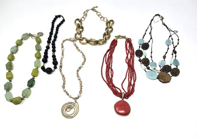 Sigrid Olsen Lot Of 6 Statement Elegant Stunning Beads Jewelry Ladies Necklaces