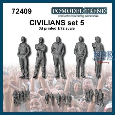 FC MODEL TREND FCMT72409 Civilians / Zivilisten Set 5 (1:72)
