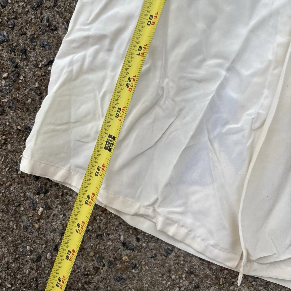 Винтажная рубашка 50-х из ацетата нейлона с петлевым воротником цвета слоновой кости маленькая средняя Sea Island - Изображение 4 из 4